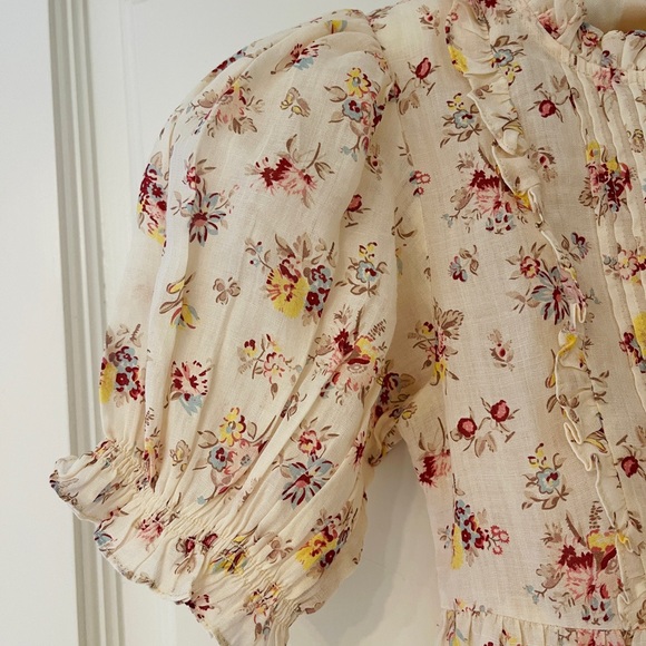 DOEN MISHA GIRLS 8 TUILERIES FLORAL TRADITIONAL COTTAGECORE SPRING EASTER DRESS - Picture 5 of 13